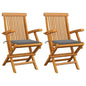 Garden Chair Set of 2 Teak Wood Fine sanded teak hardwood