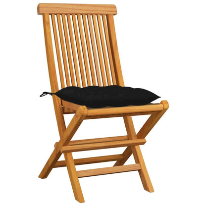 Patio Chair Set of 4 Teak Fine Sanded Hardwood Standard