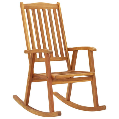 Wooden Rocking Chair Natural wood Solid acacia wood Standard