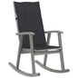 vidaXL Rocking Chair with Cushions Gray Solid Acacia Wood 4209