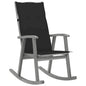 vidaXL Rocking Chair with Cushions Gray Solid Acacia Wood, 3064216