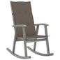 vidaXL Rocking Chair with Cushions Gray Solid Acacia Wood 4217