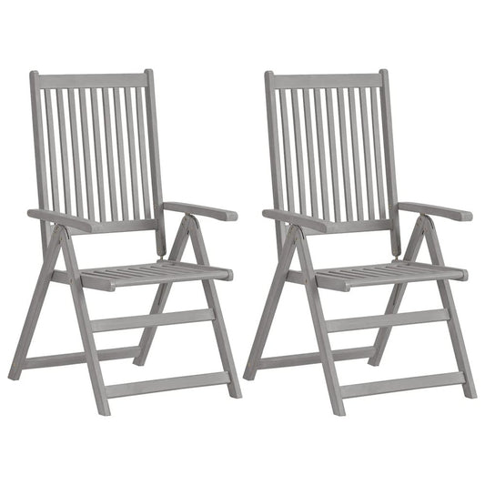 Garden Chair Set of 4 Grey, Green