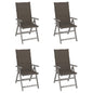 Garden Chair Set of 4 Grey