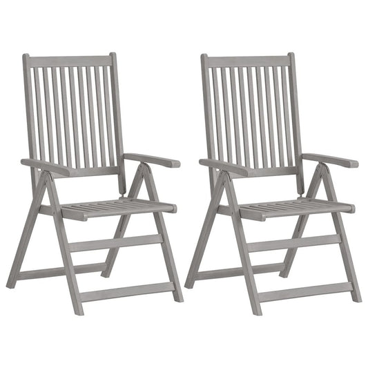 Garden Chair Set of 4 Grey