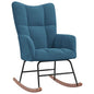 Rocking Chair Blue Velvet