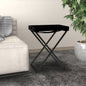 Folding Table Black 18.9"x13.4"x24" MDF
