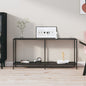 Console Table Black 63"x13.8"x29.7" Tempered Glass