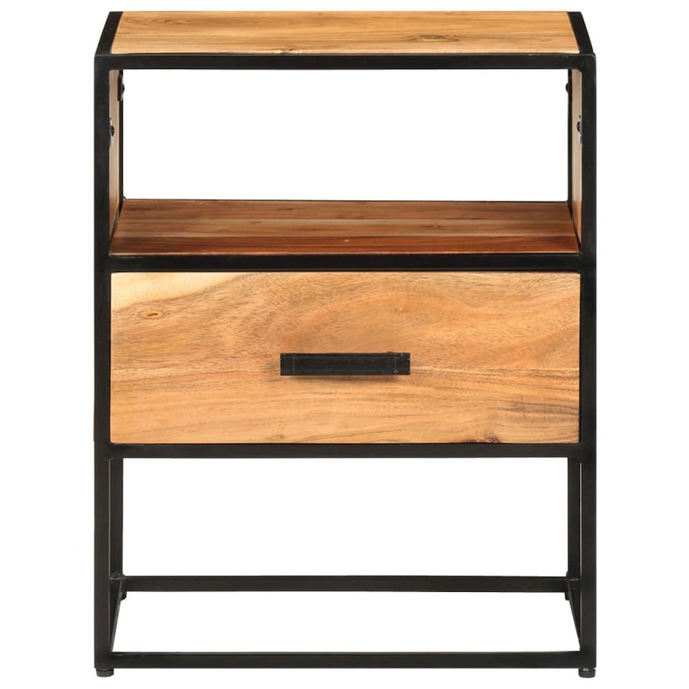 Bed Cabinet Natural brown, black