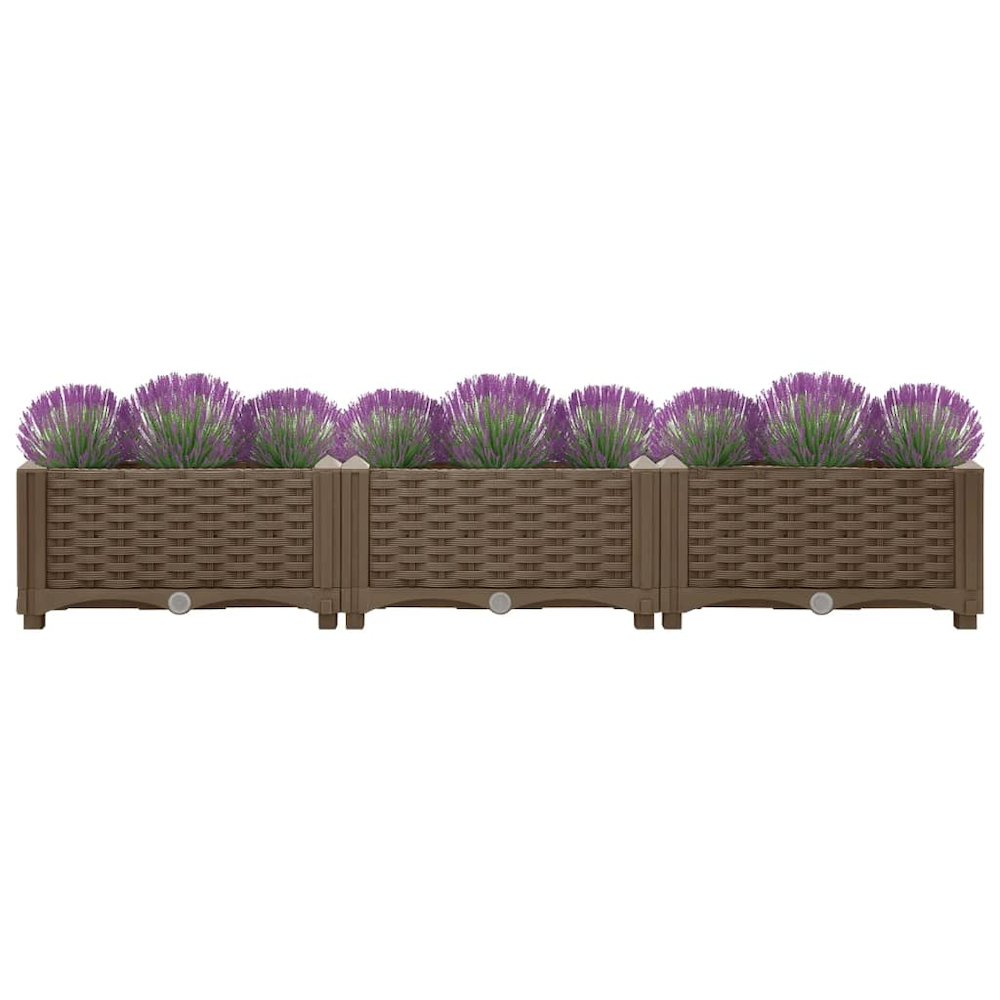 vidaXL Raised Bed 47.2"x15.7"x9.1" Polypropylene, 316513