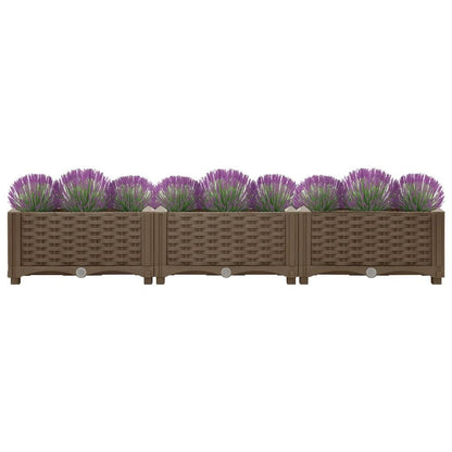 vidaXL Raised Bed 47.2"x15.7"x9.1" Polypropylene, 316513