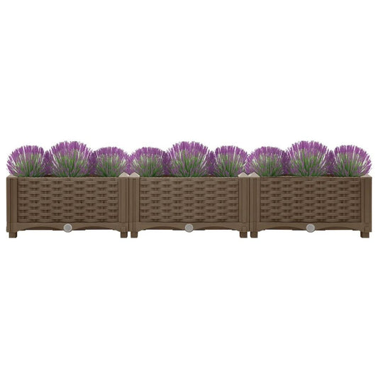 vidaXL Raised Bed 47.2"x15.7"x9.1" Polypropylene, 316513