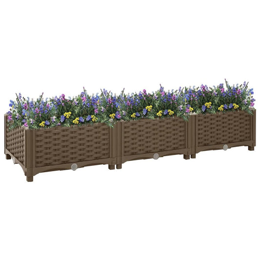 vidaXL Raised Bed 47.2"x15.7"x9.1" Polypropylene, 316513