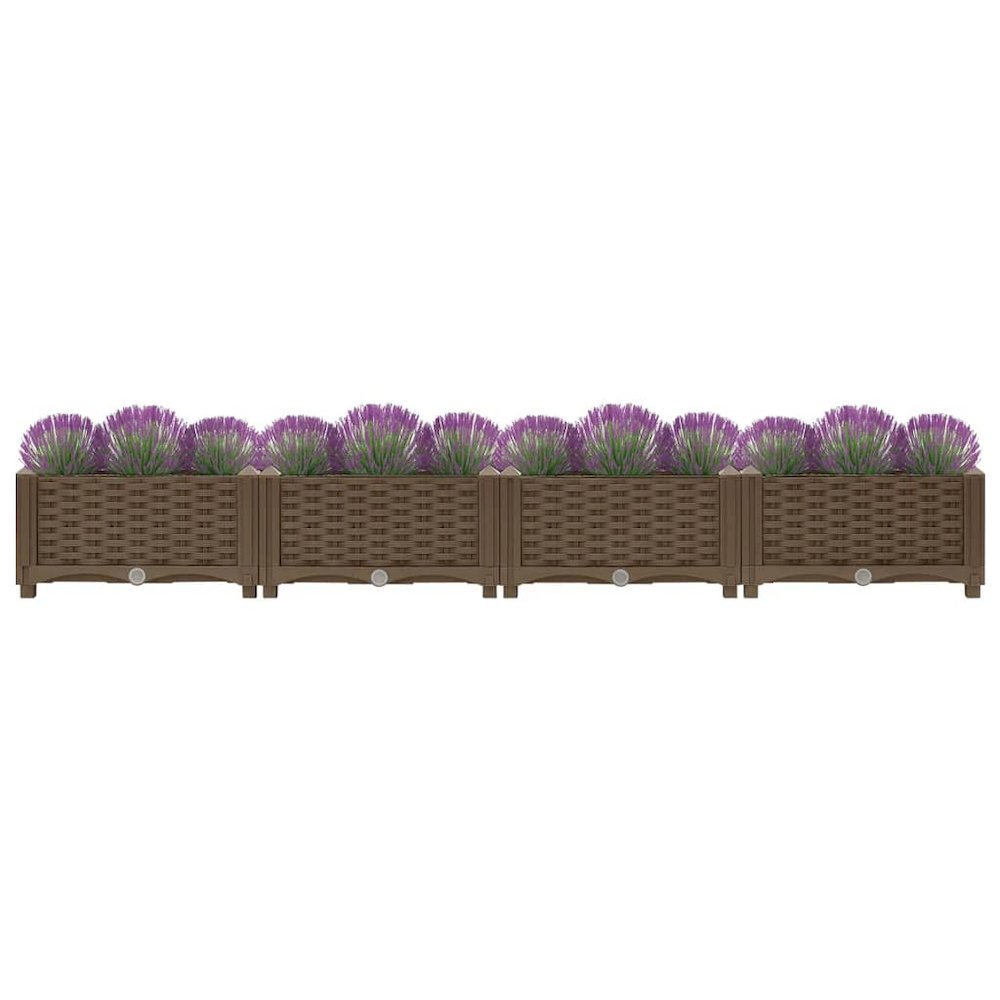 vidaXL Raised Bed 63"x15.7"x9.1" Polypropylene, 316514