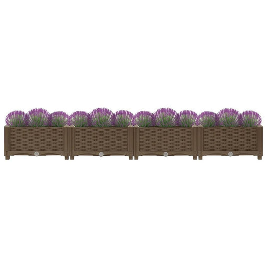 vidaXL Raised Bed 63"x15.7"x9.1" Polypropylene, 316514