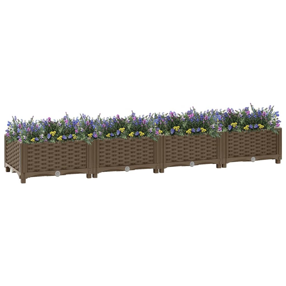 vidaXL Raised Bed 63"x15.7"x9.1" Polypropylene, 316514