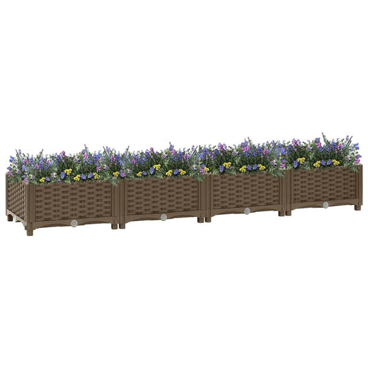 vidaXL Raised Bed 63"x15.7"x9.1" Polypropylene, 316514