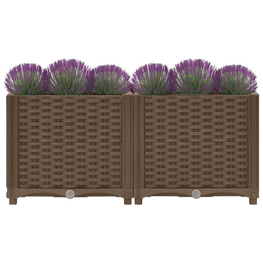 vidaXL Raised Bed 31.5"x15.7"x15" Polypropylene, 316516