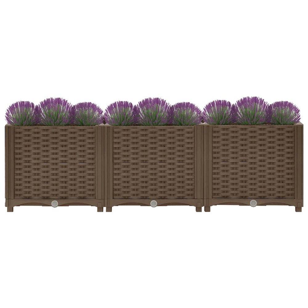 vidaXL Raised Bed 47.2"x15.7"x15" Polypropylene, 316517