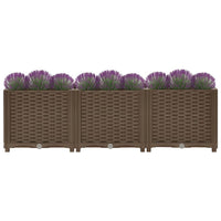 vidaXL Raised Bed 47.2"x15.7"x15" Polypropylene, 316517