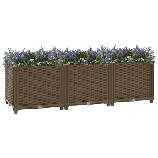 vidaXL Raised Bed 47.2"x15.7"x15" Polypropylene, 316517