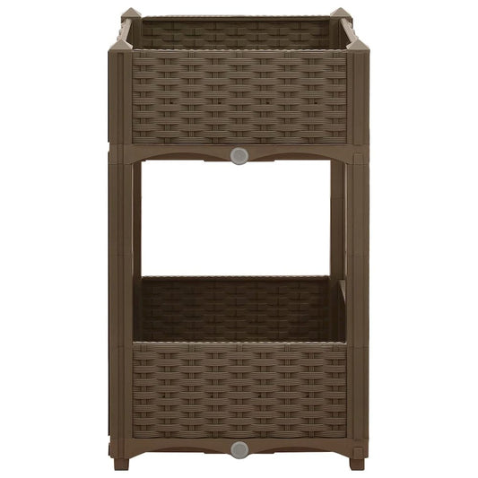 vidaXL Raised Bed 15.7"x15.7"x28" Polypropylene, 316519