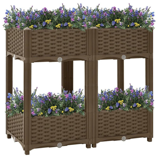 vidaXL Raised Bed 31.5"x15.7"x28" Polypropylene, 316520