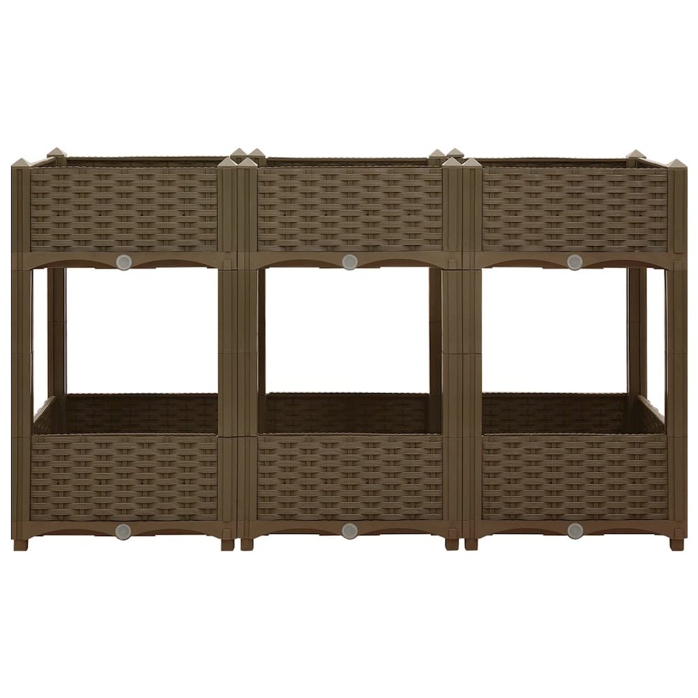 vidaXL Raised Bed 47.2"x15.7"x28" Polypropylene, 316521