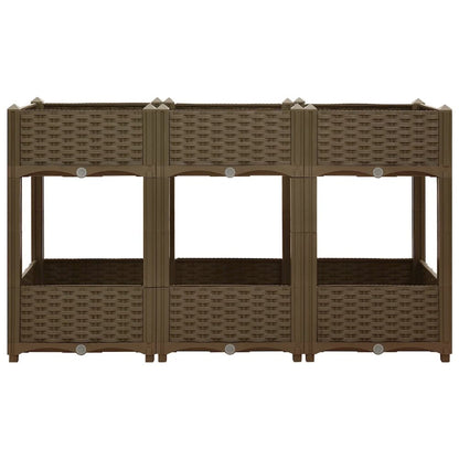 vidaXL Raised Bed 47.2"x15.7"x28" Polypropylene, 316521