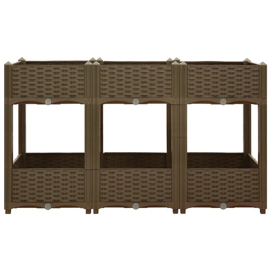 vidaXL Raised Bed 47.2"x15.7"x28" Polypropylene, 316521