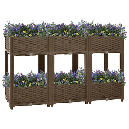 vidaXL Raised Bed 47.2"x15.7"x28" Polypropylene, 316521