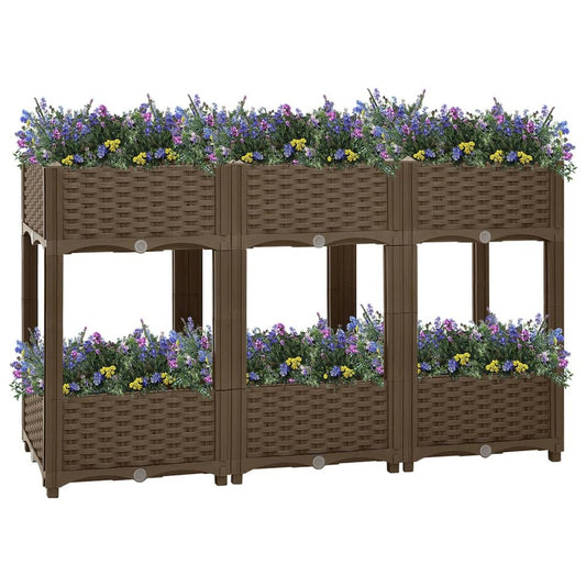 vidaXL Raised Bed 47.2"x15.7"x28" Polypropylene, 316521