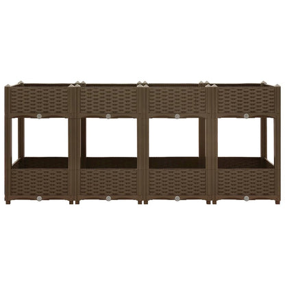 vidaXL Raised Bed 63"x15.7"x28" Polypropylene, 316522