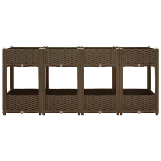 vidaXL Raised Bed 63"x15.7"x28" Polypropylene, 316522