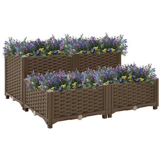 vidaXL Raised Bed 31.5"x31.5"x15" Polypropylene, 316523