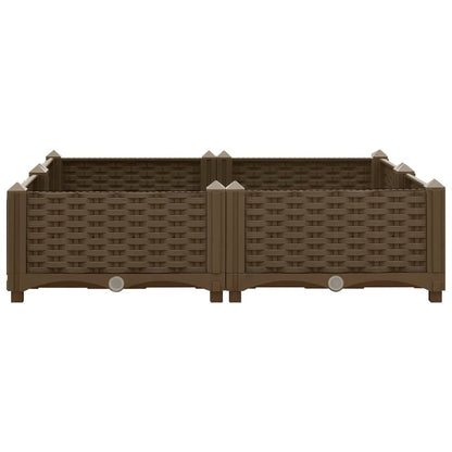 vidaXL Raised Bed 31.5"x31.5"x9.1" Polypropylene, 316524