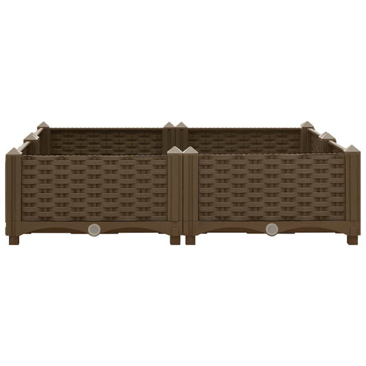 vidaXL Raised Bed 31.5"x31.5"x9.1" Polypropylene, 316524