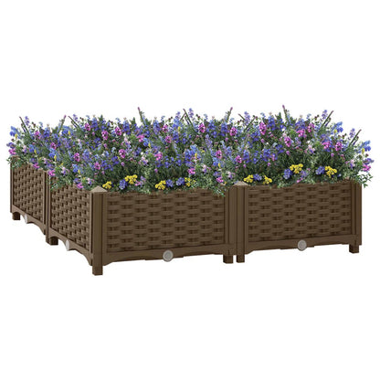 vidaXL Raised Bed 31.5"x31.5"x9.1" Polypropylene, 316524