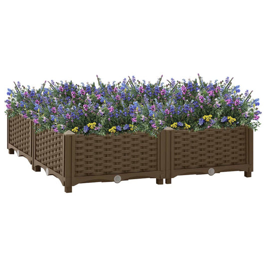 vidaXL Raised Bed 31.5"x31.5"x9.1" Polypropylene, 316524