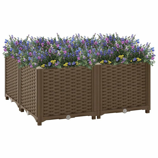 vidaXL Raised Bed 31.5"x31.5"x15" Polypropylene, 316525