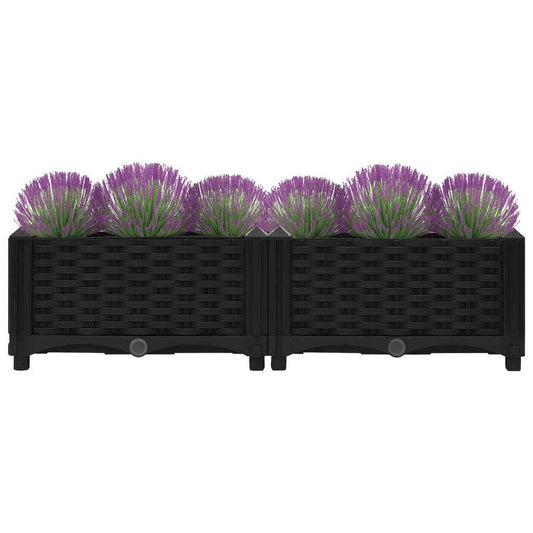 vidaXL Raised Bed 31.5"x15.7"x9.1" Polypropylene, 316527