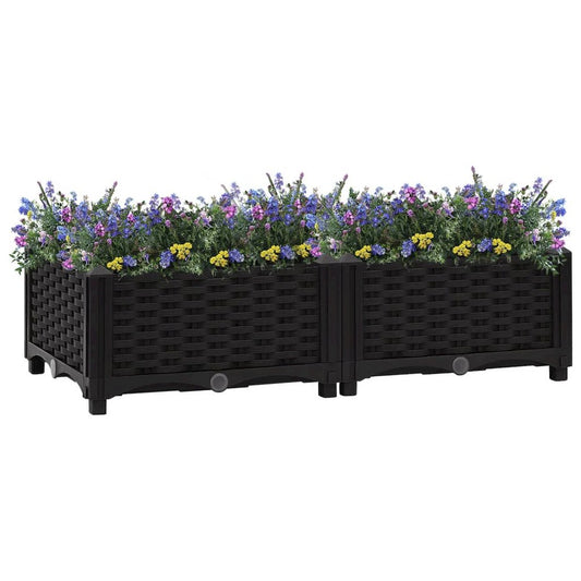 vidaXL Raised Bed 31.5"x15.7"x9.1" Polypropylene, 316527