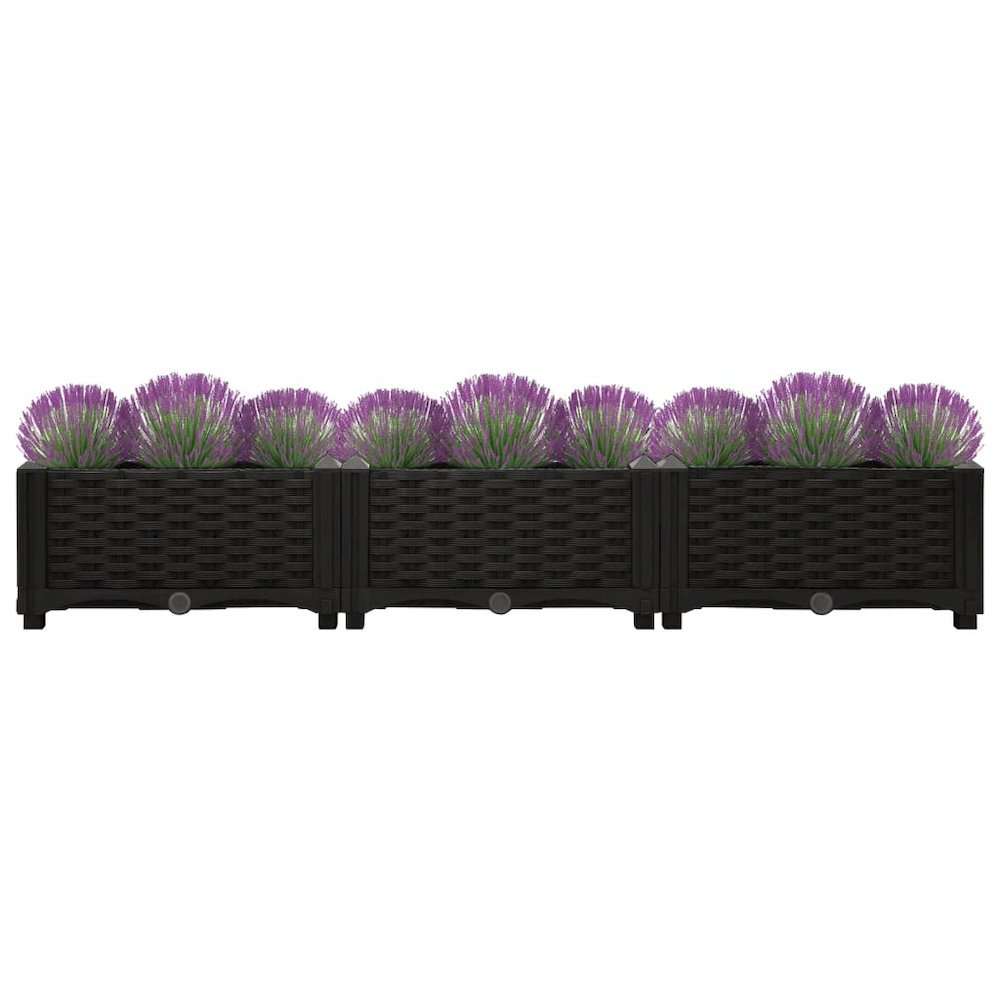 vidaXL Raised Bed 47.2"x15.7"x9.1" Polypropylene, 316528