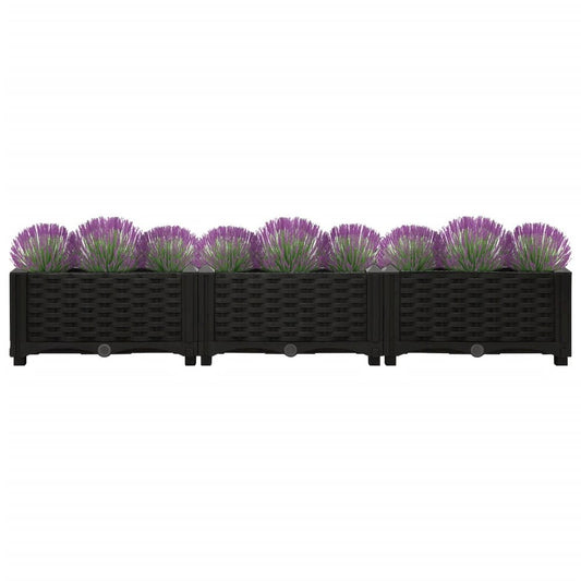 vidaXL Raised Bed 47.2"x15.7"x9.1" Polypropylene, 316528