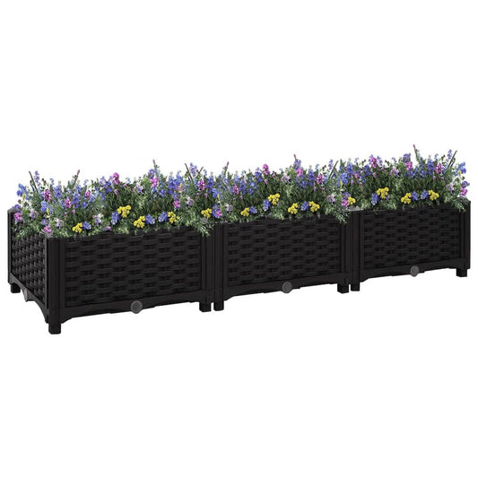 vidaXL Raised Bed 47.2"x15.7"x9.1" Polypropylene, 316528