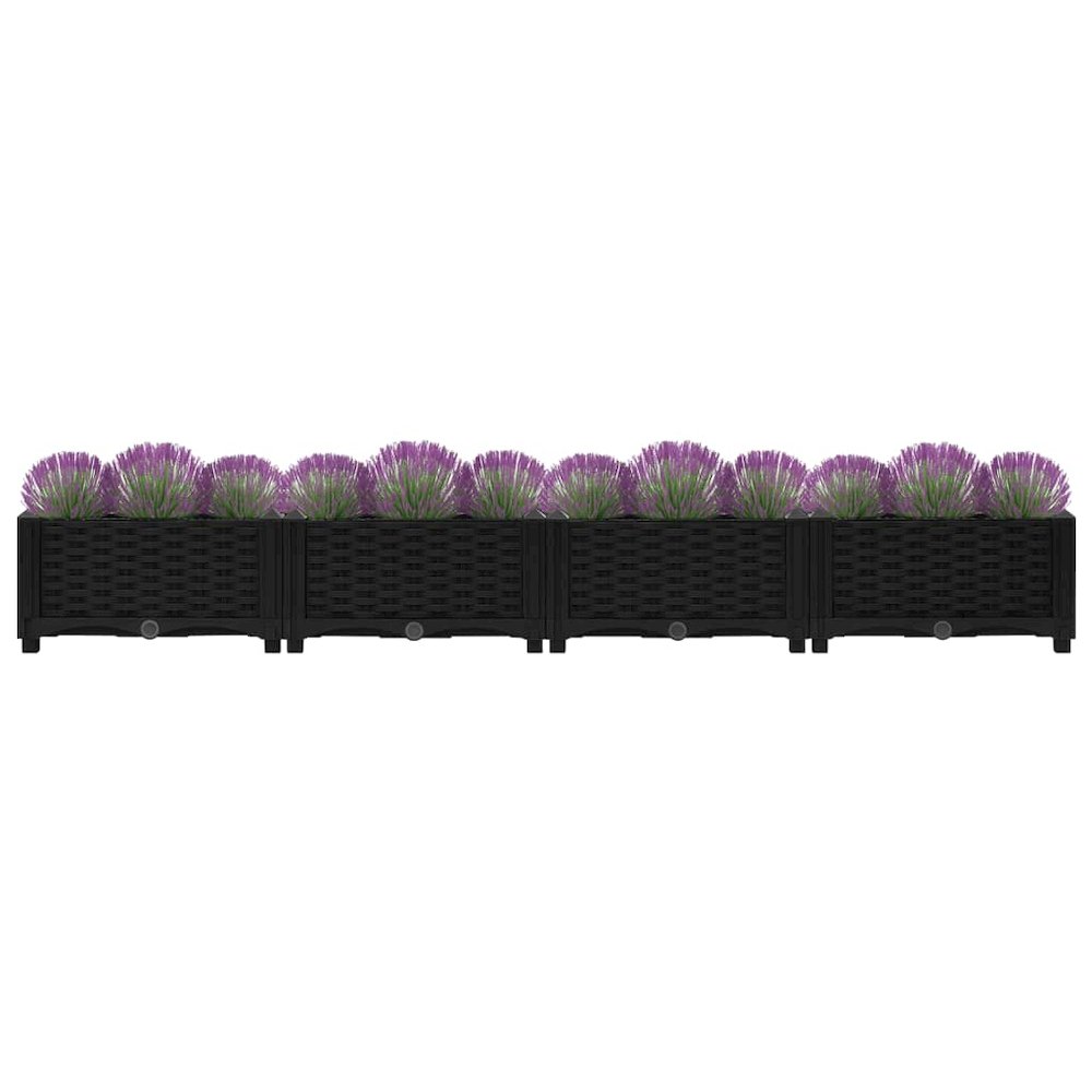 vidaXL Raised Bed 63"x15.7"x9.1" Polypropylene, 316529
