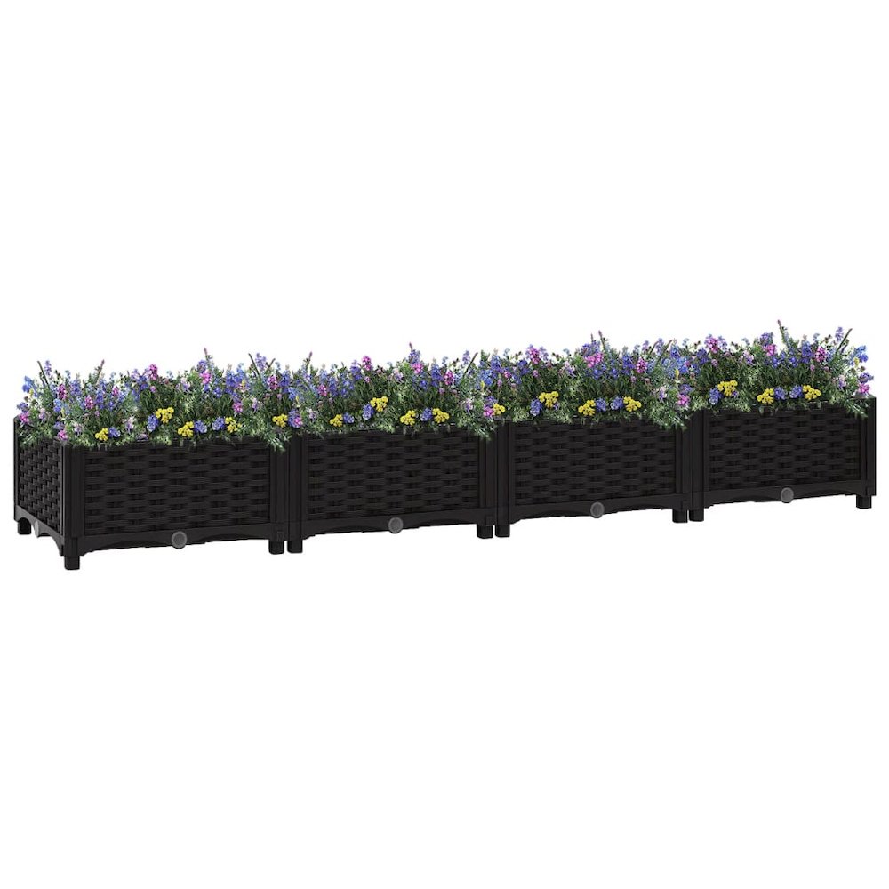 vidaXL Raised Bed 63"x15.7"x9.1" Polypropylene, 316529