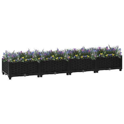 vidaXL Raised Bed 63"x15.7"x9.1" Polypropylene, 316529