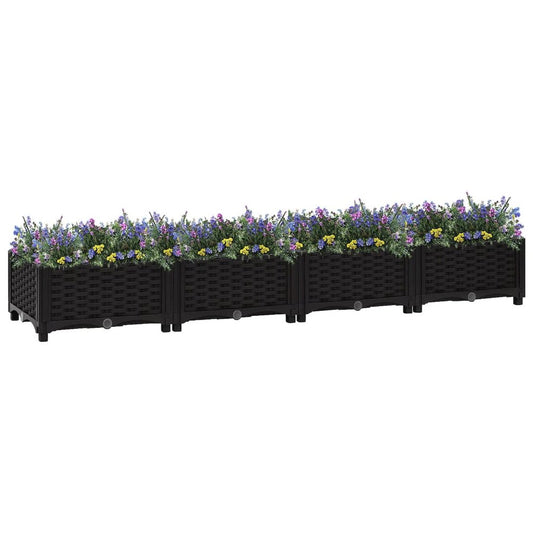 vidaXL Raised Bed 63"x15.7"x9.1" Polypropylene, 316529