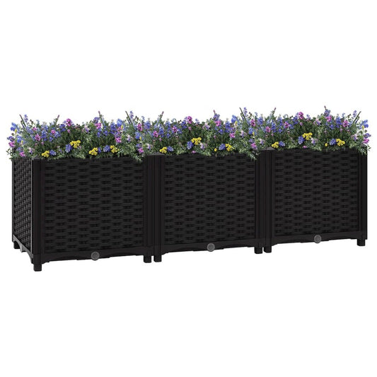 vidaXL Raised Bed 47.2"x15.7"x15" Polypropylene, 316532
